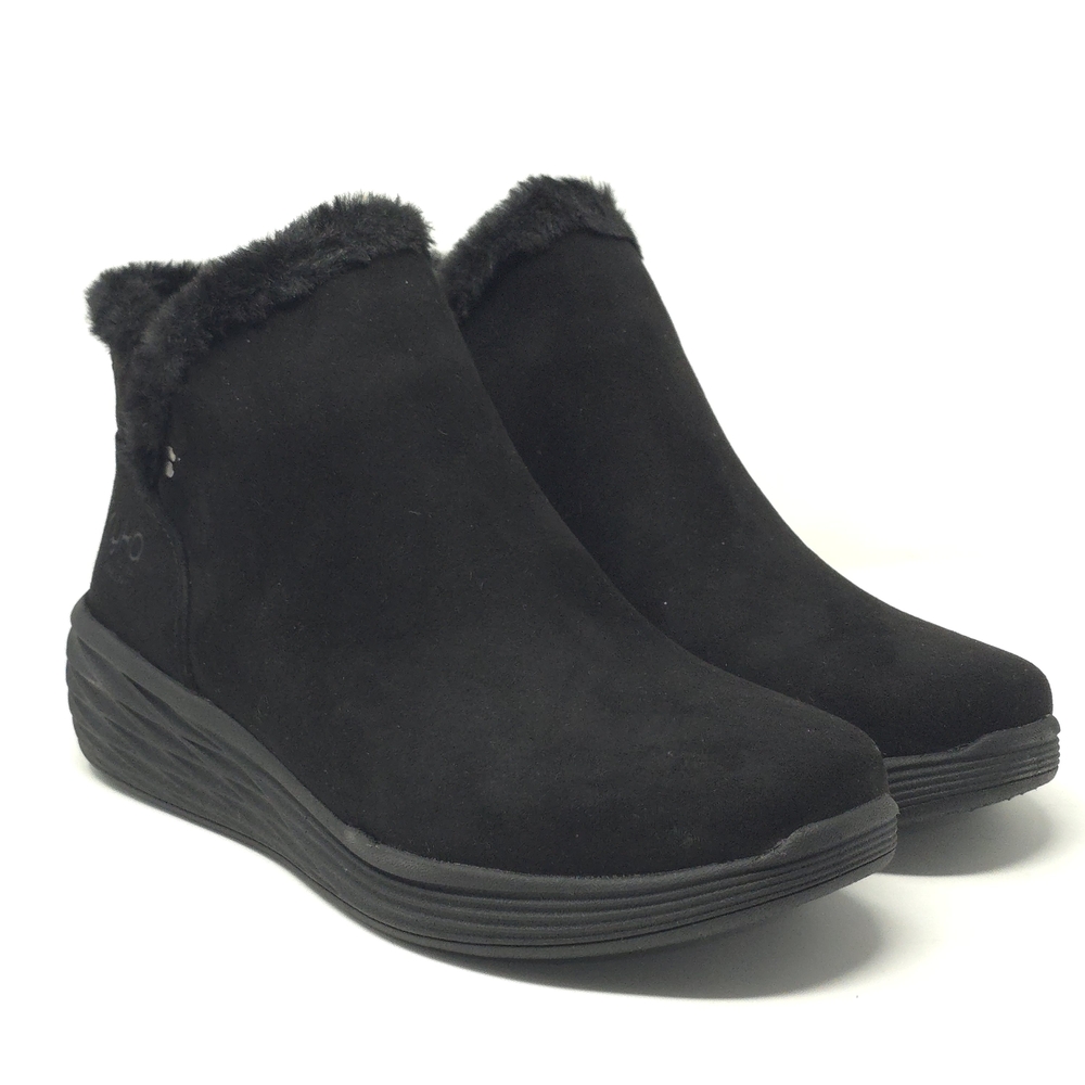 Ryka Nimbus Black Water Repellent Faux Fur Booties Size 9.5M - Picture 2 of 14